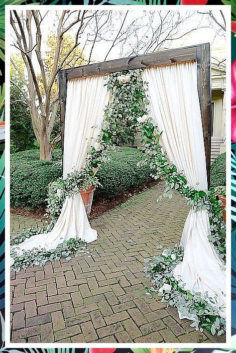 Wedding Arch Ideas - HurryDon't miss out these awesome items. Wedding Ceremony Backdrop Diy, Ceremony Flowers Aisle, Wedding Ceremony Backdrop Outdoor, Ceremony Backdrop Outdoor, Diy Wedding Arch, Wedding Arch Rustic, Rustic Wedding Decorations, Wedding Ceremony Ideas, Wedding Entrance Decor