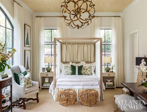 Atlanta Homes And Lifestyles, Hidden Oasis, Orb Chandelier, Atlanta Homes, Hotel Style, Eclectic Interior, Master Bedrooms Decor, Ballard Designs, Guest Suite