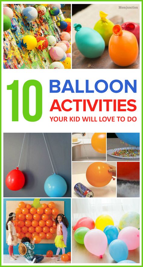 10 Fun Balloon Activities Your Kid Will Love To Do Balloon Activities, Balloon Games For Kids, Balloon Party Games, Summer Planning, Balloon Games, Balloon Creations, Jungle Gym, Indoor Activities For Kids, Games For Toddlers