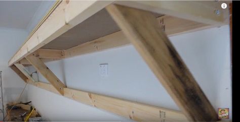 Self Supporting Shelves | Heavy Duty for Garage / Shed / Workshop Garage Organization Shelves, Workshop Shelves, Garage Wall Shelving, Shed Workshop, Plan Garage, Workshop Projects, Garage Storage Shelves, Garage Organization Diy, Plans Architecture