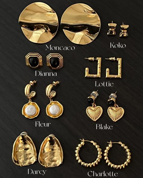 💌NEW DROPS | Introducing our newest arrivals: 24k gold-plated statement earrings. Elevate your wardrobe with these eye-catching pieces that make a lasting impression from the moment they‘re seen✨ (Enjoy automatic discounts at checkout: Buy 2 Get 10% Off, Buy 3 Get 15% Off) shop www.oreejewellery.com #OréeJewellery #OréeEarrings Luxurious Accessories, Jewelry Product Shots, Dope Jewelry Accessories, Accesories Jewelry, Luxury Earrings, Accessories Jewelry, Rings Jewelry Fashion, Gold Statement Earrings, Jewelry Design Earrings