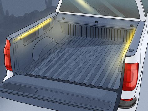 Cool Truck Accessories Chevy, Pickup Truck Bed Ideas, Truck Bed Ideas, Bed Organization, Dodge Ram 1500 Accessories, Silverado Accessories, Truck Bed Drawers, Truck Bed Lights, Truck Bed Tool Boxes