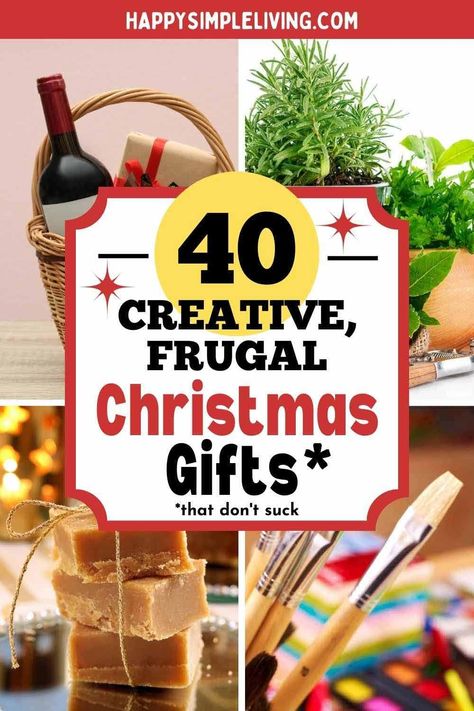 Frugal Christmas gift ideas? Check out DIY projects, homemade food gifts, vintage treasures, plants, thrifty hobby supplies and more. Spread some holiday cheer without breaking the bank! #thriftygifts Frugal Christmas Gifts, Budget Friendly Christmas Gifts, Budget Christmas Gifts, Christmas Gift Baskets Diy, Diy Food Gifts, Frugal Christmas, Inexpensive Christmas Gifts, Homemade Food Gifts, Thrifty Diy