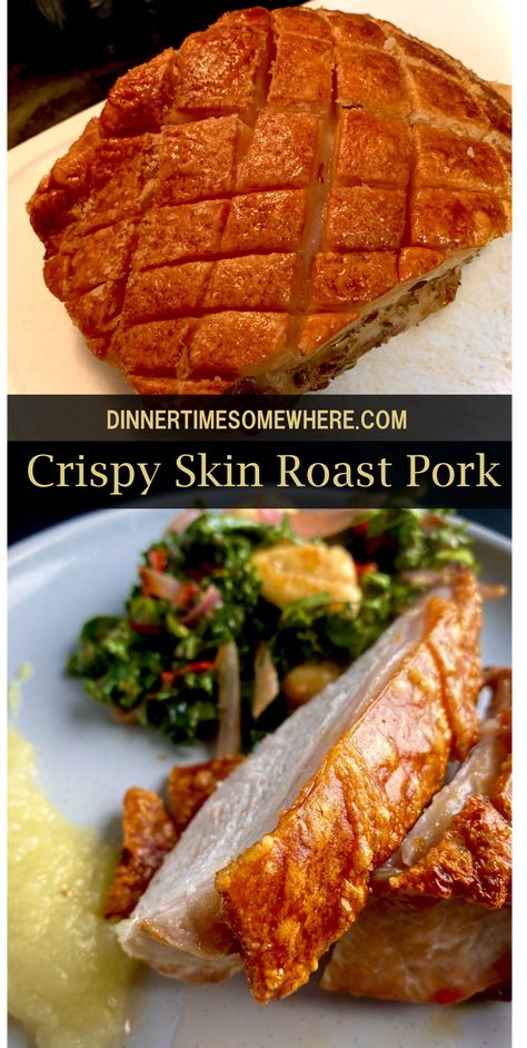 Crispy Skin Roast Pork with Apple Sauce Crispy Skin Pork Shoulder, Crispy Pork Roast In Oven, Crispy Pork Shoulder Roast In Oven, Pork Shoulder Blade Roast Crock Pot Recipes, French Cut Pork Roast, How To Cook A Pork Shoulder Roast, Pork Roast Bone In, Fresh Pork Shoulder Recipes Ovens, Small Pork Roast Recipes