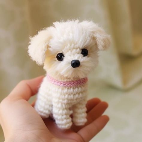 Pom Pom Puppies, Dogs Crochet, Amigurumi Puppy, Crochet Dogs, Puppy Crochet, Crochet Puppy, Dog Amigurumi, Puppy Plush, Quick Crochet Projects