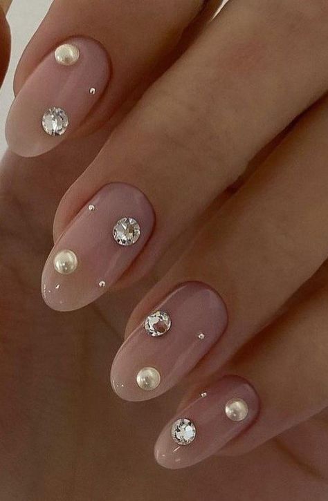 Swarovski Nails, Colored Acrylic Nails, Casual Nails, Make Up Inspo, New Year's Nails, Elegant Nails, Dream Nails, Chic Nails, Gel Nail Art