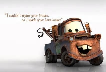 Tow Mater Cars Movie Quotes, Cars Movie Characters, Mater Cars, Tow Mater, Wall Stickers Quotes, Funny Happy Birthday, Wall Stickers Living Room, Cars Movie, Pixar Cars