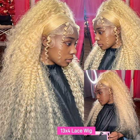 Faster shipping. Better service 613 Deepwave Frontal Wig, 613 Water Wave Wig, 613 Deep Wave Wig Black Women, Blonde Hair Lace Frontal, 613 Curly Wig Black Women, Curly Blonde Lace Front Wig, Deep Wave 613 Wig, 613 Curly Wig, 613 Deep Wave Wig