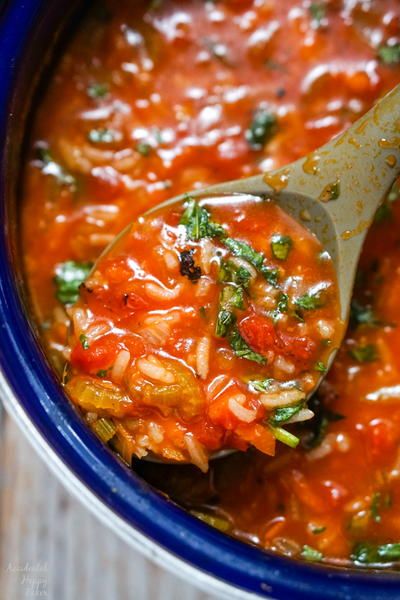 Tomato Rice Soup, Butter Bean Soup, Macaroni Soup, Rice Soup Recipes, Meatless Meal, Leftovers Soup, Tomato Rice, Meatless Main Dishes, Tomato Soup Recipes