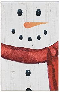 Amazon.com: wood snowman Snowman Sign, Christmas Canvas Art, Wood Snowman, Christmas Paintings On Canvas, Wooden Snowflakes, Christmas Card Art, Christmas Canvas, Small Talk, Christmas Scene