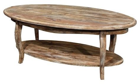 Alaterre Rustic Reclaimed Oval Coffee Table Driftwood Oval Wood Coffee Table, Driftwood Furniture, Driftwood Table, Oval Coffee Table, Coffee Stands, Reclaimed Wood Coffee Table, Into The Wood, Oval Coffee Tables, Sofa End Tables