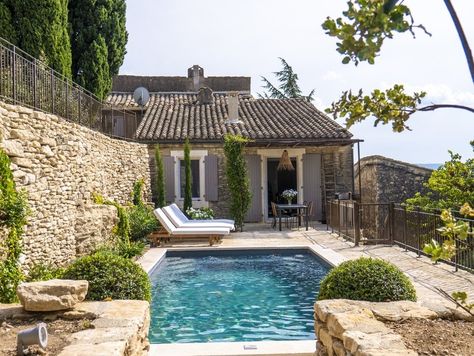 Gordes - The Best Airbnbs in the South of France - Condé Nast Traveler French Country Exterior, Stone Walls, Pool Design, Humble Abode, Bbq Grill, South Of France, France Travel, Future House, French Country