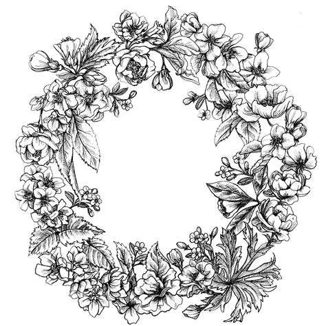 Inktober 2019 First Prompt: RING: “Victorian Ring of Flowers” drawing done in Sakura Pigma Micron 005 pen Ring Of Flowers Drawing, Diamond Ring Drawing, Wedding Ring Drawing, Interlocking Wedding Rings, Wedding Ring Clipart, Vine Drawing, Ring Sketch, Flower Line Drawings, Flower Drawing Design