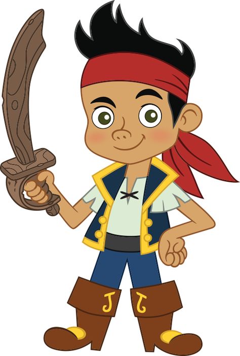 Jake's Pirate Sticker Book | Disney Junior Disney Junior Characters, Disney Mural, Cartoon Pirate, Terra Do Nunca, Disney Wall Decals, Pirate Room, Jake And The Neverland Pirates, Disney Jr, Pirate Boy