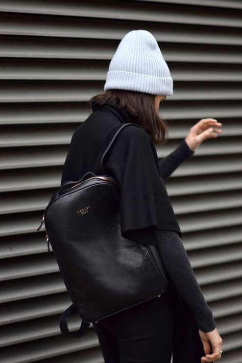 Backpacking | Shot From The Street | Bloglovin’ Fancy Backpack, Minimal Backpack, Cos Shoes, Lizzy Hadfield, Slowly But Surely, My Bags, Travel Bag Organization, Minimal Look, Minimal Outfit