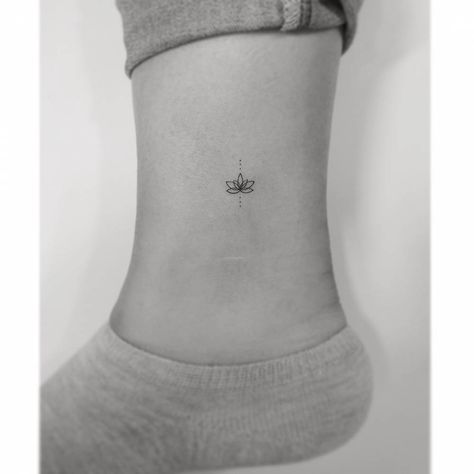 Small Buddhist Tattoo, Tiny Lotus Tattoo, Bishop Tattoo, Lotus Flower Tattoos, Small Lotus Tattoo, Flowers Lotus, Tiny Tattoos For Women, Buddhist Tattoo, Explore Tattoo