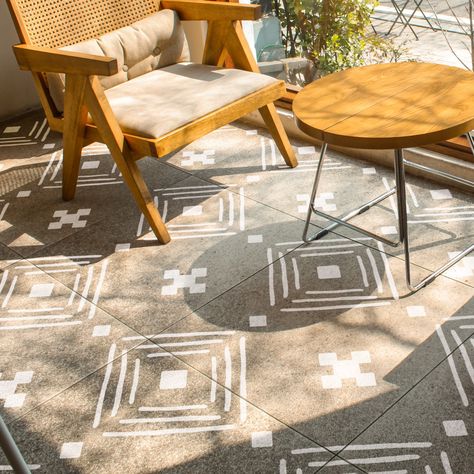 Now it will be easy to transform your floor with this large pattern floor stencil. You can stencil it over existing tile, wooden deck floor, concrete patio floor, or even wall, and will give a new life and a fresh design to the space surrounding you! HOW TO CHOOSE THE CORRECT STENCIL SIZE: All sizes (S, M, L) have the same pattern size, and the difference is only between the overall stencil sheet size.  SEE THE LAST IMAGE IN ANY PARTICULAR LISTING FOR MEASUREMENTS. This floor stencil is availabl Stenciled Concrete Floor Patio, Pattern Concrete Patio, Concrete Patio Stencil, Stencil Concrete Patio, Large Floor Stencils, Painted Concrete Patio, Stenciled Concrete Floor, Floor Concrete, Floor Stencil