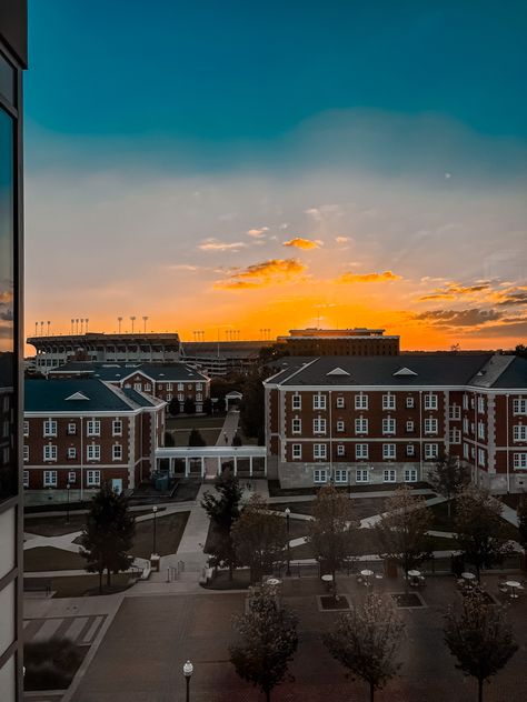 Auburn University sunset view, aesthetic University Of Auburn, Auburn College Aesthetic, Auburn University Aesthetic, Auburn Aesthetic, Auburn University Dorm, Sunset View Aesthetic, Auburn University Campus, Auburn College, Union University