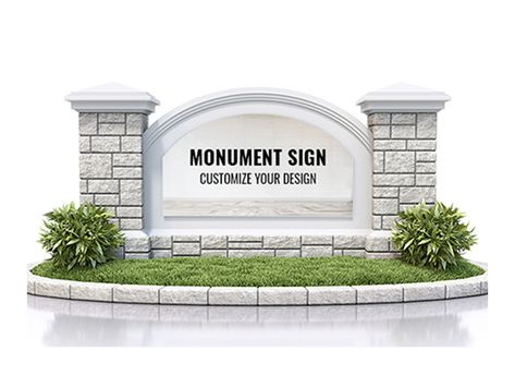 Subdivision Signs Entrance, Monument Sign Design, Subdivision Sign, Landscaping Entrance, Subdivision Entrance, Neighborhood Signs, Monument Signage, Signs For Business, Business Signs Outdoor