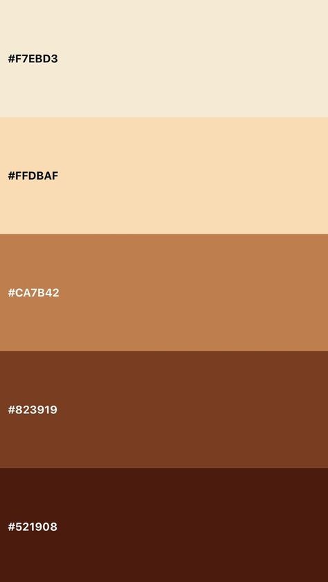 Soft Brown Color Palette, Earth Color Palette Nature, Brown Aesthetic Color Palette, Brown Pallete Color, Cinnamon Color Palette, Brown Color Pallet, Caramel Color Palette, Wood Color Palette, Brown Pallet