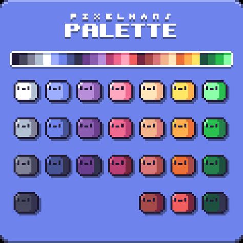 Medien-Tweets von ️️️️️️ (@pixelhans) | Twitter 2d Sprite, How To Pixel Art, 8 Bit Art, Pixel Characters, Pixel Color, Pixel Animation, Pixel Art Tutorial, Color Palette Challenge, Arte 8 Bits