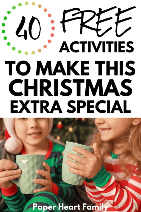 Free Christmas Activities, Christmas Activities For Families, Holiday Activities For Kids, Fun Christmas Activities, Advent Activities, Christmas Jokes, Christmas Week, Christmas Traditions Family, Christmas Activities For Kids