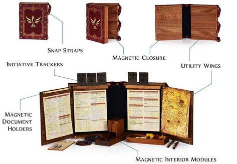 Diy Dm Screen, Dr Images, Dungeons And Dragons Accessories, Dm Screen, Dungeon Master Screen, Document Holder, Dungeon Master, Foil Stamping, Solid Hardwood