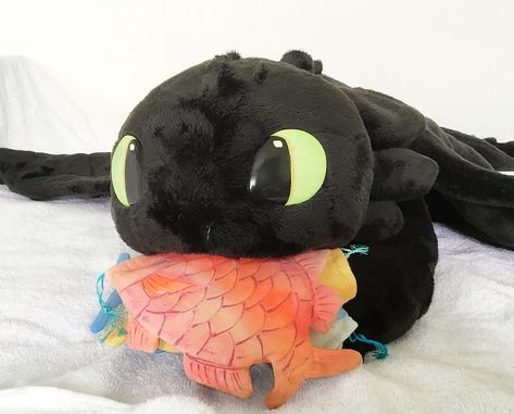 Custom Plush - Night Fury's Hoard Httyd, How Train Your Dragon, How To Train Your Dragon, How To Train Your, Toys, Animals