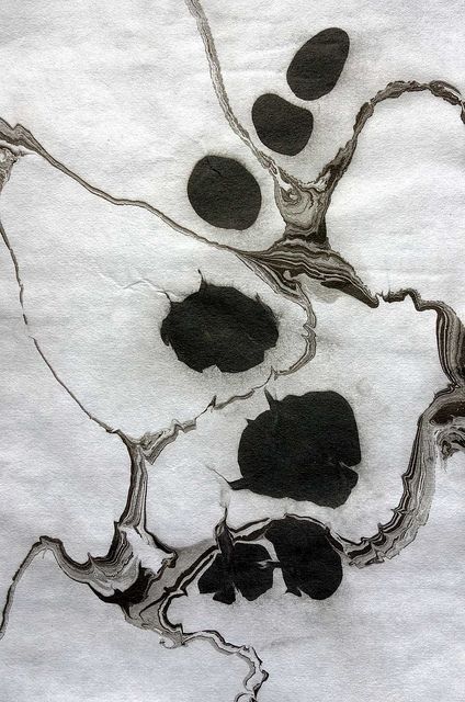 Black & White Ebru Art, Art Brut, Arte Inspo, Ink On Paper, Marbling, Land Art, Ink Painting, White Ink, Ink Art