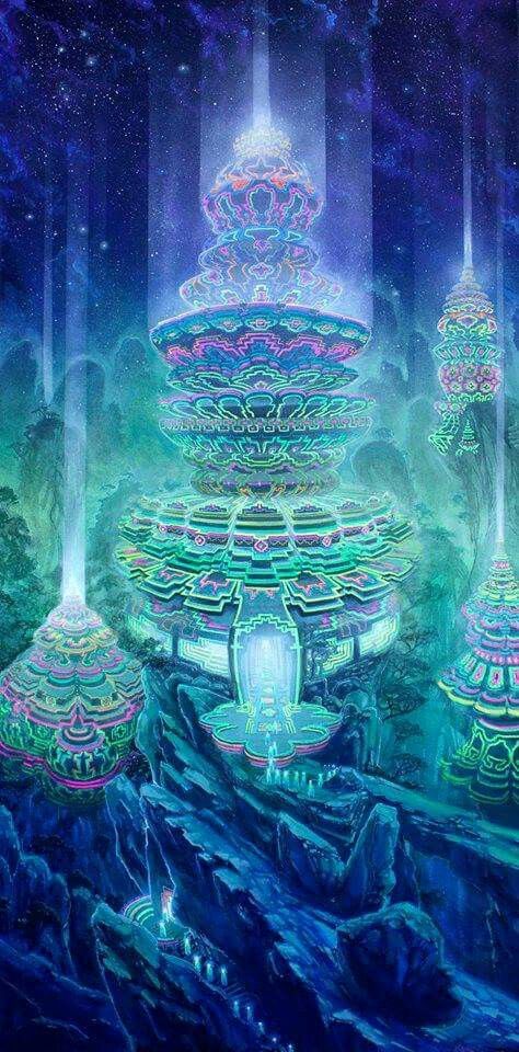 New Jonathan Solter Majestic Scenery, Goddess Spirituality, Psy Art, Building Art, Mystical Art, Visionary Art, Trippy Art, 판타지 아트, Spiritual Art