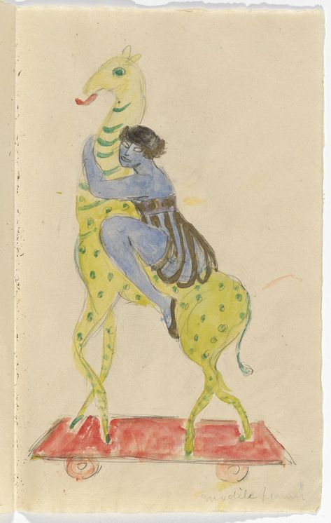 Zarina Hashmi, Florine Stettheimer, Mythological Animals, Fairytale Illustration, Z Arts, Pencil On Paper, Paintings Prints, Canadian Art, Naive Art