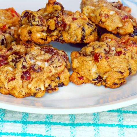 Rock Cookies, Fruit Cake Cookies Recipe, Fruitcake Cookies, Oat Cookie Recipe, Fruit Cake Cookies, Drop Cookie Recipes, Holiday Fruit, Best Christmas Cookie Recipe, Fruit Cookies