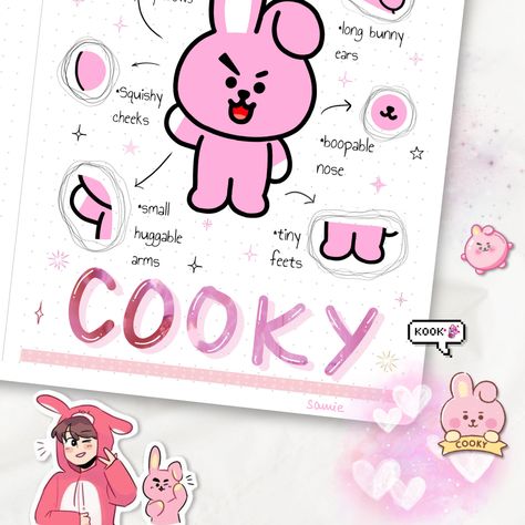 #bt21 #cooky #anatomy #bts #bt21baby #bt21characters Bt21 Anatomy, Bt21 Cooky, Bts Journal, Kpop Journal, Bts Art, Bullet Journal Mood, Diary Ideas, Bts Drawings, Bts Chibi