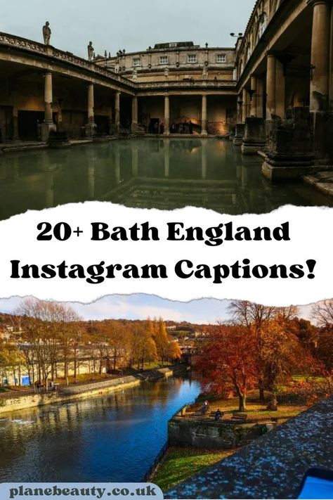 20+ Bath England Instagram Captions! Bath, England is one of the nicest place to visit. Check out these 20+ Bath England Instagram Captions for your photos. Visit Bath, Bath England, Caption For Yourself, Best Bath, Place To Visit, Beautiful City, Instagram Captions, Cool Places To Visit, Make Sure