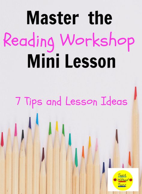 Reading Mini Lessons 3rd Grade, Mini Lessons For Reading, Reading Workshop Kindergarten, Reading Methods, Reading Mini Lessons, Book Whisperer, Differentiation Strategies, Phonics Resources, Reading Center