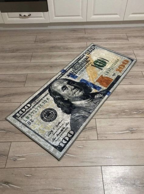 Money Rug, 3d Carpet, Hypebeast Room, Funky Rugs, Bathroom Hallway, Future Apartment Decor, 3d Floor, The Underworld, Patio Outdoor