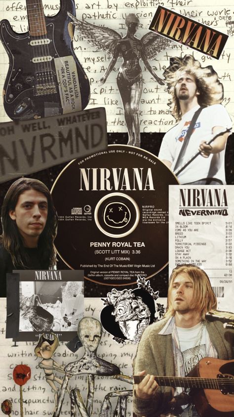 Nirvana Wallpaper, Nirvana Art, Nirvana Poster, Nirvana Music, Rock Poster Art, Rock Band Posters, Nirvana Kurt Cobain, Nirvana Kurt, Music Poster Design