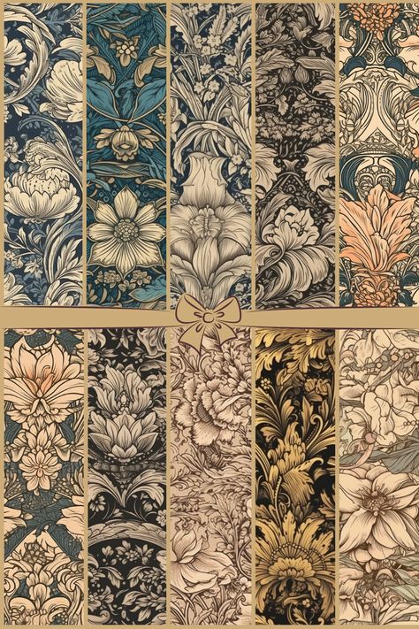 Victorian Era Patterns, Victorian Pattern Design Fabrics, Victorian Prints Pattern, Victorian Era Design, Victorian Floral Pattern, Seamless Repeat Pattern, Victorian Pattern Design, Victorian Fabric Patterns, Vintage Victorian Aesthetic