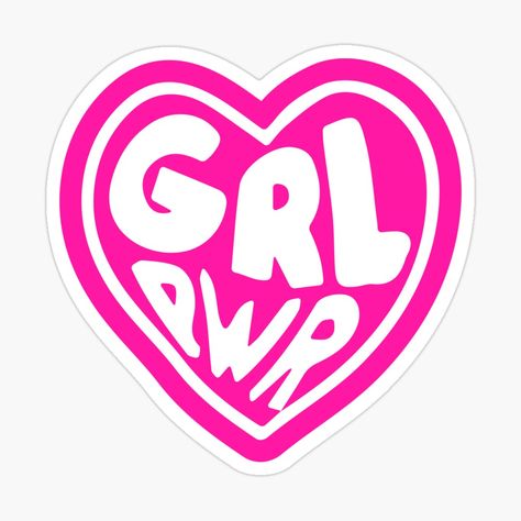 Get my art printed on awesome products. Support me at Redbubble #RBandME: https://www.redbubble.com/i/sticker/GRL-PWR-by-PreppyPalace/135306367.EJUG5?asc=u Preppy Stickers, Sweet Love Quotes, Grl Pwr, Love Is Sweet, Dad Hats, Sticker Design, My Art, Awesome Products, Vinyl Sticker