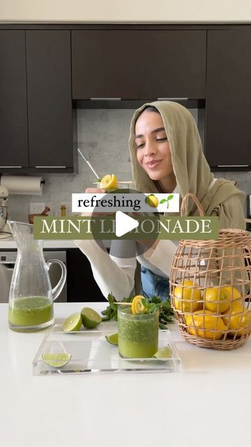 Hajar Larbah on Instagram: "Favorite drink to make on a warm ☀️ day! Frosty mint lemonade 🌱🍋 it takes less than ten minutes to make and it’s super refreshing. This is recipe 10 of 30 in the Ramadan Recipe Series - 20 more to come. Blog link in bio to get the recipe 🤍
.
#drink #lemonade #recipe #food #foodie #foodblog #eeeeeats #yummy #cooking #arab #ramadan #easy" Mint Lemonade Recipe, Ramadan Recipe, Mint Lemonade, Mint Plants, Lemonade Recipe, Lemon Mint, Lemonade Recipes, Ramadan Recipes, More To Come