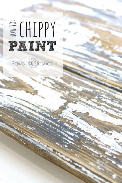 Chippy Paint Technique, Paint Techniques, Chippy Paint, Distressed Furniture, Paint Effects, Distressed Painting, Furniture Finishes, Cheap Furniture, Diy Vintage