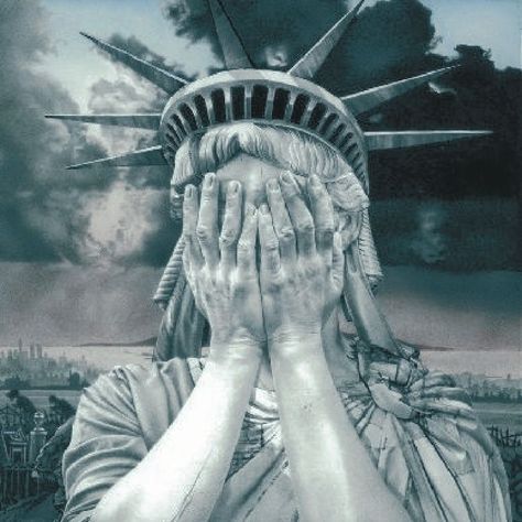 Statue of Liberty Crying - Clyde Fitch Report Andy Warhol, Liberty Statue, Hip Hop Artwork, Epic Fail, The Statue Of Liberty, Lady Liberty, God Bless America, Our Country, The Guardian