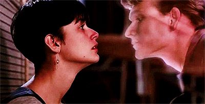 via GIFER Patrick Swayze Ghost, International Kissing Day, Movie Kisses, 1990 Movies, Ghost Movies, Unchained Melody, Whoopi Goldberg, Gabriel Garcia Marquez, Patrick Swayze