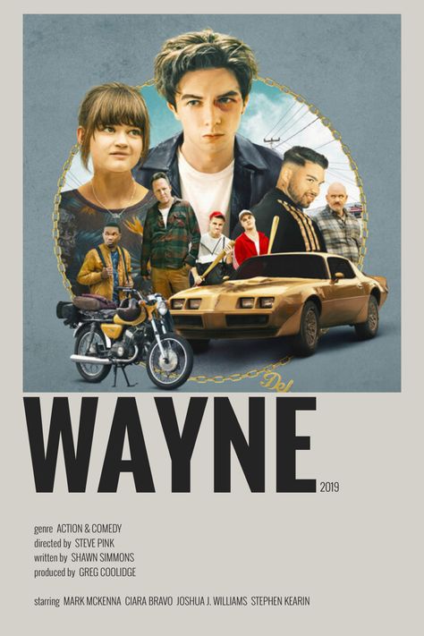 wayne minimalist tv show poster Wayne Tv Show, Wayne Show, Emo Room, Mark Mckenna, Movie 43, Ciara Bravo, Pontiac Trans Am, Paul Bettany, Dirty Harry