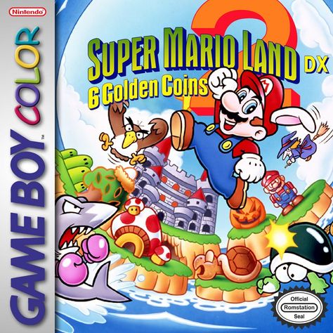 Super Mario Land 2 : 6 Golden Coins (1992) Mario Land, Birthday 27, Super Mario Land, Golden Coins, Gamecube Games, Golden Coin, Mario Games, Super Mario Art, Im Falling In Love