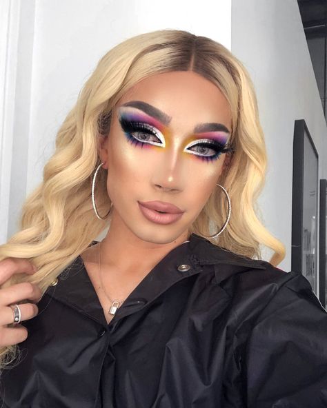 James Charles on X: "LIFE’S A DRAG 🌈 happy pride month, sisters!! https://t.co/XQLPlI5Qpz" / X Makeup Looks Dramatic, Trendy Makeup Looks, Drag Queen Makeup, Charles James, Pride Makeup, Happy Pride Month, Drag Makeup, Queen Makeup, Happy Pride