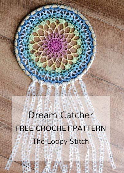 Crochet Dreamcatcher Pattern Free, Crochet Pictures, Crochet Dreamcatcher Pattern, Crochet Dream Catcher, Dream Catcher Patterns, Dream Catcher Tutorial, Crochet Wall Art, Free Crochet Doily Patterns, Crochet Dreamcatcher