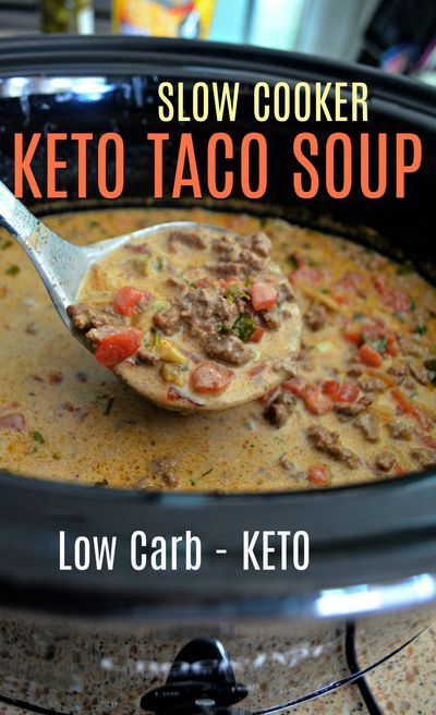 Keto Taco Soup, Desayuno Keto, Keto Crockpot, Keto Soups, Keto Taco, Resep Diet, Keto Soup, Soup Recipes Slow Cooker, Low Carb Soup