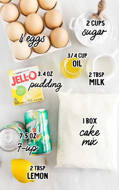 7up Cake Recipe, Easy To Make Cake, 7up Cake, 7 Up Cake, Brownie Mix Recipes, Cake Mix Brownies, Taco Soup Recipe Easy, Box Cake Recipes, Up Cake