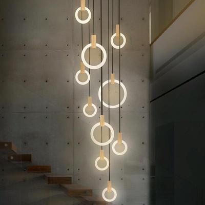 Avenila Modern Waterproof Outdoor Long Strip LED Aluminum Wall Lamp Long Hanging Lights, Pendant Lamps Bedroom, Round Lamp, Dining Room Pendant, Hal Decor, Nordic Living Room, Ring Chandelier, Pendant Lighting Dining Room, Stair Lighting